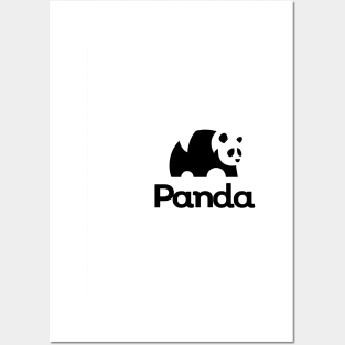 minimalist panda icon Posters and Art